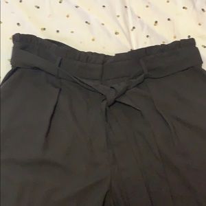 Black Lauren Conrad Paper-bag Pants